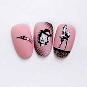 Аэрография на ногтях II уровень - работы выпускников студии