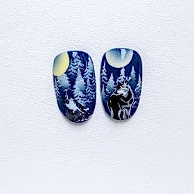 Аэрография на ногтях II уровень - работы выпускников