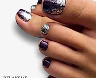 Педикюр темный