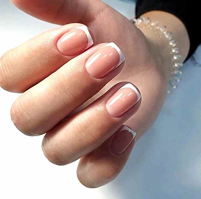 Аппаратный маникюр + френч